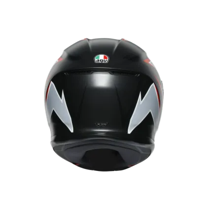 HELMET AGV K-6 S FLASH MATT BLACK/GREY/RED