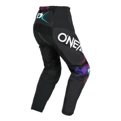 Women's Motocross Breeches O'NEAL ELEMENT VOLTAGE BLACK/MULTI
