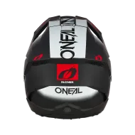 Κράνος Motocross O'NEAL 3SERIES HEXX ΜΑΥΡΟ/ΛΕΥΚΟ/ΚΟΚΚΙΝΟ V.24