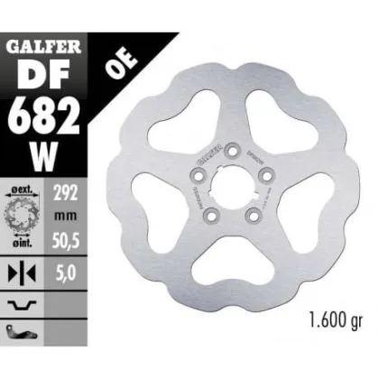 Заден спирачен диск Galfer WAVE FIXED  DISC WAVE FIXED 292x5mm DF682W