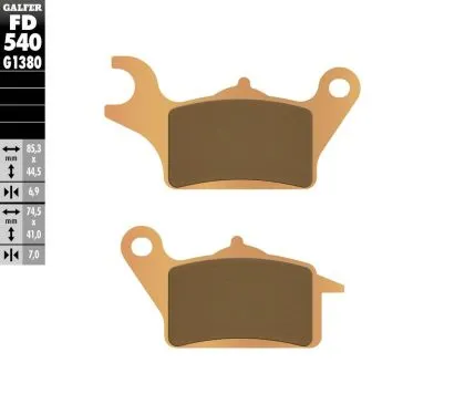 Front Moto Pads Galfer SINTERED SCOOTER COMPOUND FD540G1380