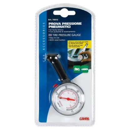 Tire pressure gauge - plastic 74012