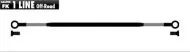 Brake hose Galfer METALLIC LINES 1 TUBE WITH PROTECTOR BLACK-BRASS FK103C668R
