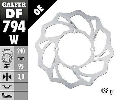 Front brake disc Galfer WAVE FIXED DISC WAVE FIXED 240x3mm DF794W