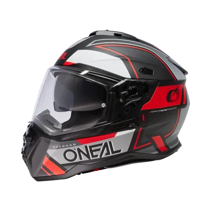 Casca Enduro D-SRS SQUARE V.24 NEGRU/GRI/ROSU