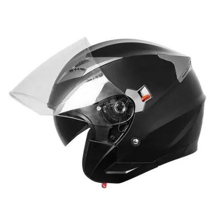 Каска за скутер A-PRO KINETIC MATT BLACK 