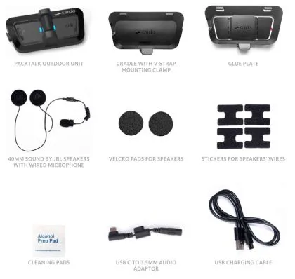 Intercom communication CARDO packtalk OUTDOOR black