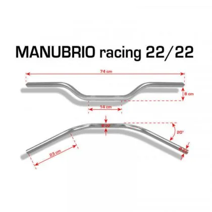 КОРМИЛО BARRACUDA HANDLEBAR RACING RED