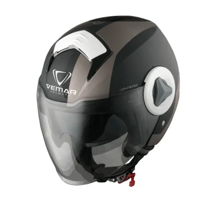 Scooter helmet VEMAR BREEZE RADAR MAT SILVER