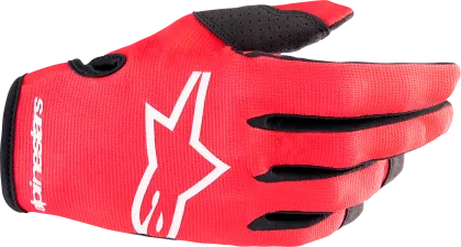 Mănuși de motocross ALPINESTARS RADAR ROȘU/ALB