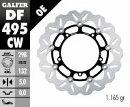 Πλωτό μπροστινό δίσκο φρένων Galfer WAVE FLOATING COMPLETE (C. ALU.) 298x5mm DF495CW