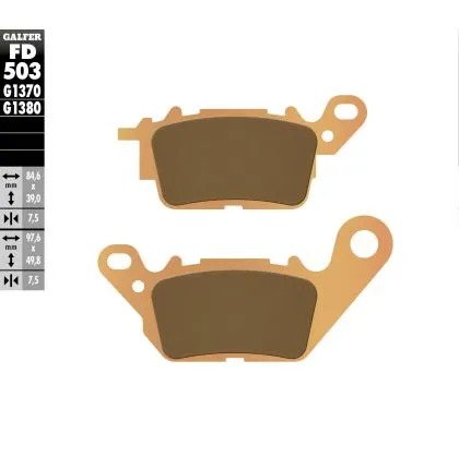 Μπροστινά τακάκια μοτοσυκλέτας Galfer SINTERED SCOOTER FD503G1380