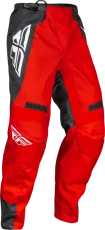 Pantaloni de motocross FLY RACING F-16 Riding- Roșu/Carbune/Alb