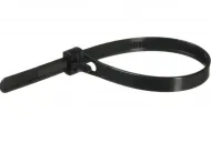 Pig tails for multiple use POLISPORT Reusable zip tie set 12 pcs