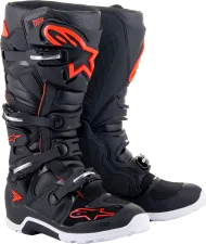 ALPINESTARS TECH 7 Μπότες μοτοκρός Enduro ΜΑΥΡΟ/ΚΟΚΚΙΝΟ