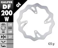 Преден спирачен диск Galfer WAVE FIXED 250x3mm DF200W