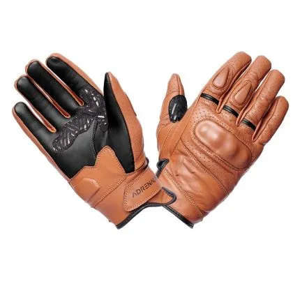 Leather gloves ADRENALINE SCRAMBLER 2.0 BROWN