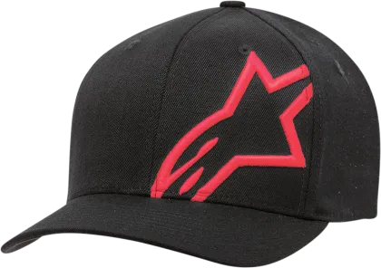 ALPINESTARS CORP SHIFT 2 FLEXFIT ΜΑΥΡΟ/ΚΟΚΚΙΝΟ καπέλο