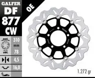 Плаващ преден спирачен диск Galfer WAVE FLOATING COMPLETE (C. ALU.) 310x4,5mm DF877CW