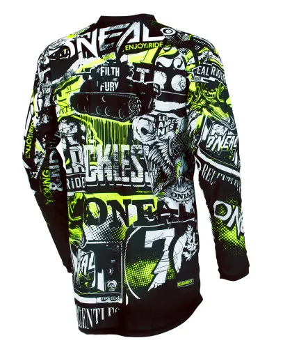 Πουκάμισο μοτοκρός O'NEAL ELEMENT ATTACK BLACK/HI-VIZ 2020