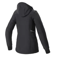 Geaca moto textila dama SPIDI HOODIE ARMOUR Negru