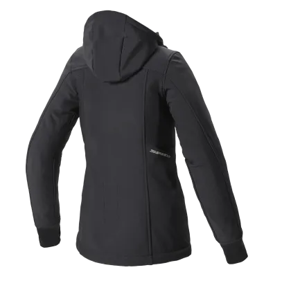 Women's textile motorcycle jacket SPIDI HOODIE ARMOR Black