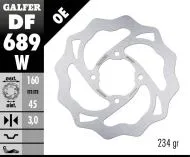 Заден спирачен диск Galfer WAVE FIXED  DISC WAVE FIXED 160x3mm DF689W