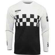 THOR HALLMAN DIFFER CHEQ BLACK/WHITE motocross jersey