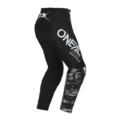 Children's motocross breeches O'NEAL ELEMENT ATTACK V.23 BLACK/WHITE