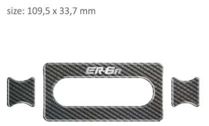 Προστατευτικό τριών επιβατών PPSK1P/PR3140 KAWASAKI ER6N 2007-2008.