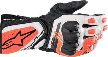 ΔΕΡΜΑΤΙΝΑ ΓΑΝΤΙΑ ALPINESTARS SP-8 V3 ΜΑΥΡΟ/ΛΕΥΚΟ/ΚΟΚΚΙΝΟ FLUO