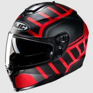 Helmet HJC C70N HOLT BLACK/RED