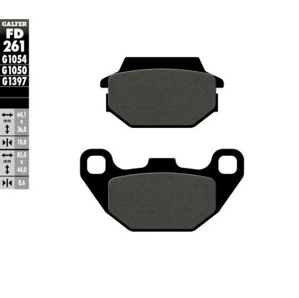 Galfer SCOOTER Εμπρός/πίσω Moto Pads FD261G1050