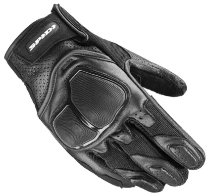 Leather motorcycle gloves SPIDI NKD Black