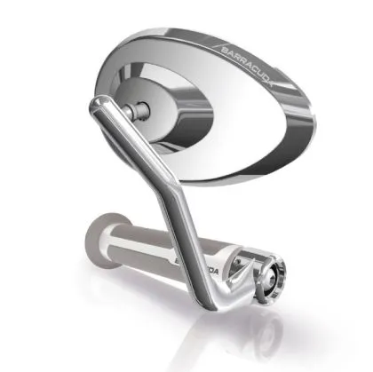 Motorcycle mirrors BARRACUDA SKIN RETRO STONE CHROME
