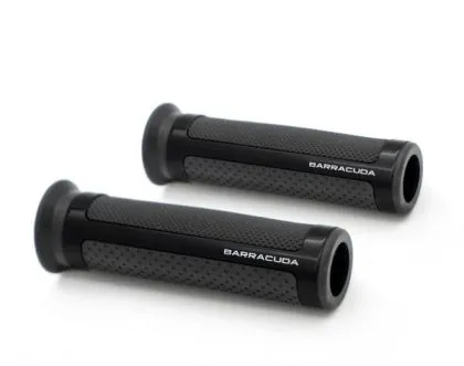 Motorcycle grips BARRACUDA GRIPS RACING SILVER
