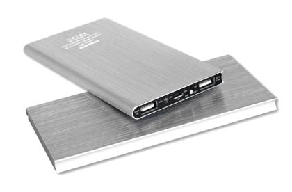 Външна батерия (Power Bank) 20000 mAh slim - сива