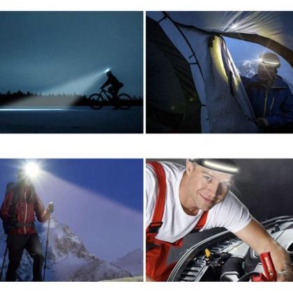 Мощен LED челник + фенерче