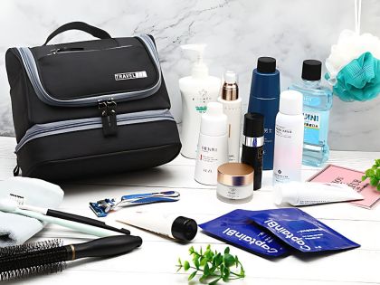 Organizator de cosmetice de călătorie - Negru