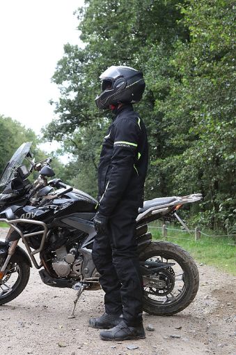 Geaca de vara Modeka Yannik Air Negru/Galben