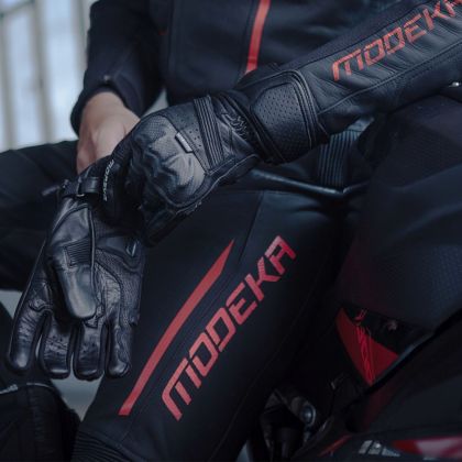 Motorcycle gloves Modeka Miako Black