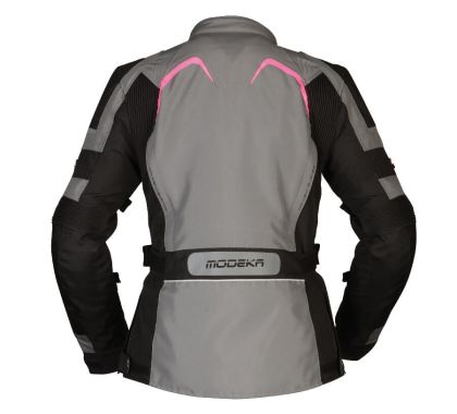 Γυναικείο μπουφάν μοτοσικλέτας Modeka Elaya Γκρι/Μαύρο