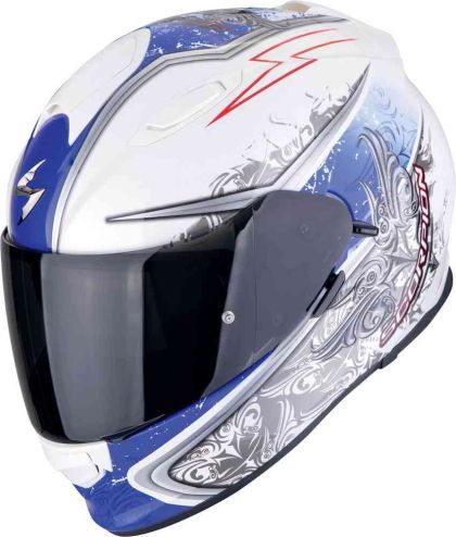 Каска Scorpion Exo 491 Run White/Blue