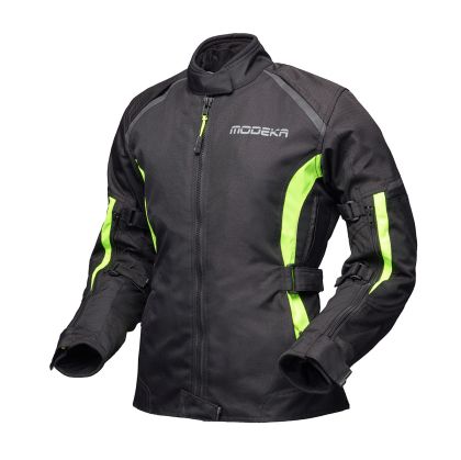 Geacă Motocicletă pentru femei Modeka Luana Negru/Galben