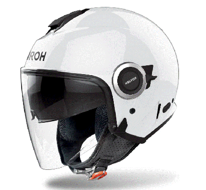 AIROH HELYOS WHITE GLOSS scooter helmet