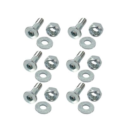 Set de șuruburi și piulițe pentru pinion RFX M8 x 30 mm - 6 bucăți
