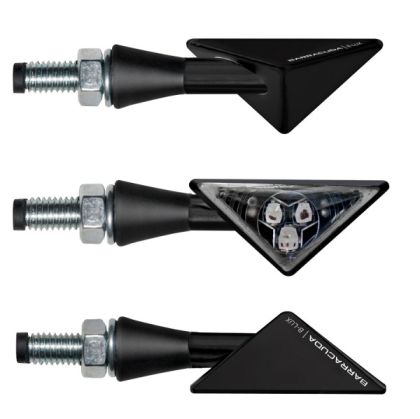 LED motorcycle indicators BARRACUDA Z-LED B-LUX BLACK
