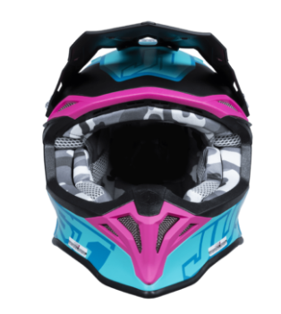 Cască Motocross Just1 J-39 Thruster Albastru Petrol/Negru Fuxia