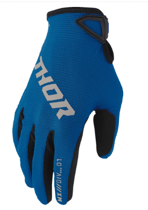 Γάντια μοτοκρός THOR RIDEMODE ΣΤΑΤΙΚΟ ΜΠΛΕ