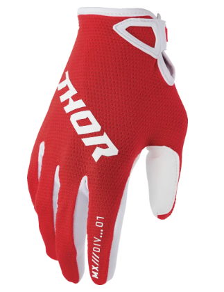 Γάντια μοτοκρός THOR RIDEMODE ΣΤΑΤΙΚΟ ΚΟΚΚΙΝΟ